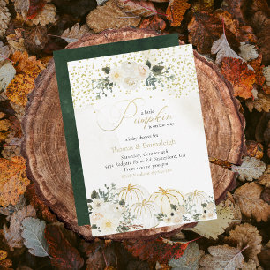 Little Pumpkin Baby Girl Couples Shower Invitation