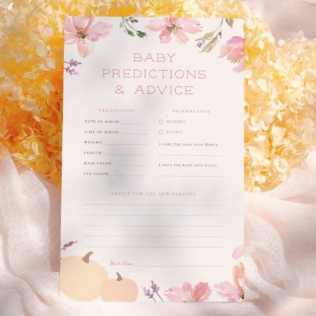 Little Pumpkin Baby Predictions & Advice Game (Creator Uploaded)
