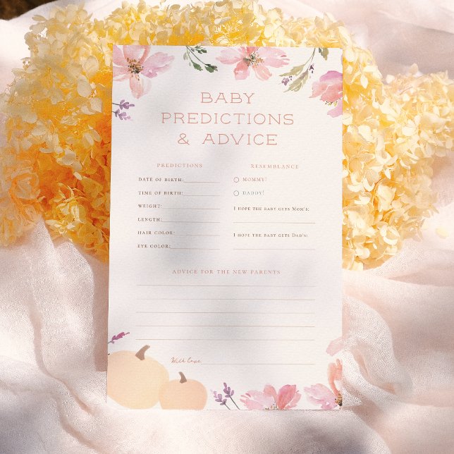 Little Pumpkin Baby Predictions & Advice Game (Creator Uploaded)