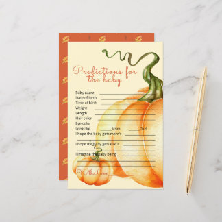 Little Pumpkin baby predictions and advice.