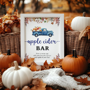 Little Pumpkin Baby Shower Apple Cider Bar Sign