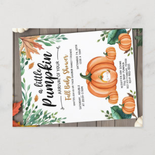 Little Pumpkin Baby Shower Invitation