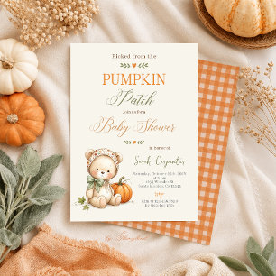 Little Pumpkin Baby Shower Invitation