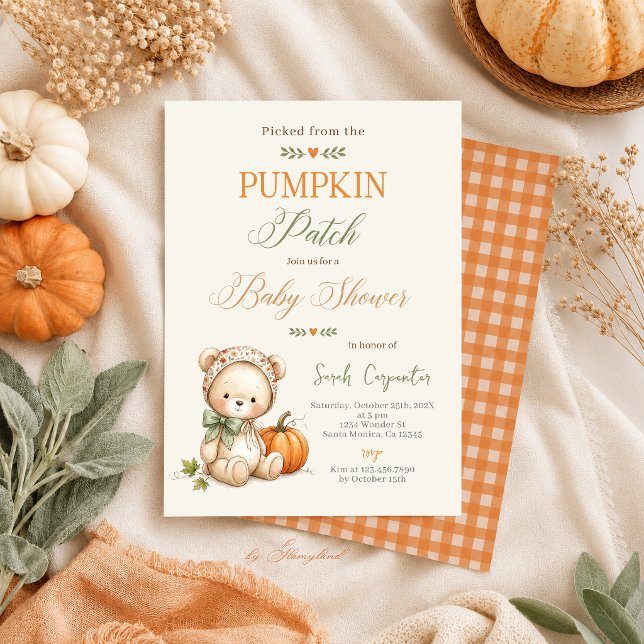 Little Pumpkin Baby Shower Invitation (Creator Uploaded)