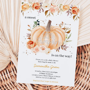 Little Pumpkin Baby Shower Invitation