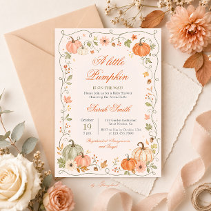 Little Pumpkin Baby Shower Invitation