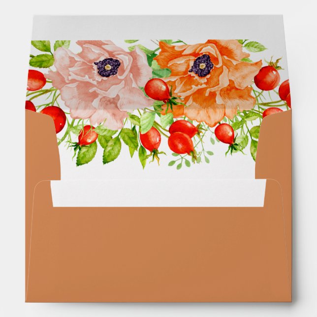 Little pumpkin baby shower invitation 5x7 envelope (Back (Bottom))