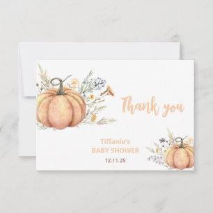 Little Pumpkin Baby Shower Invitation   Fall theme