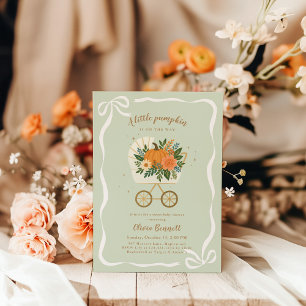Little Pumpkin Baby Shower Invite Fall Neutral
