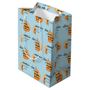Little Pumpkin Baby Shower  Medium Gift Bag