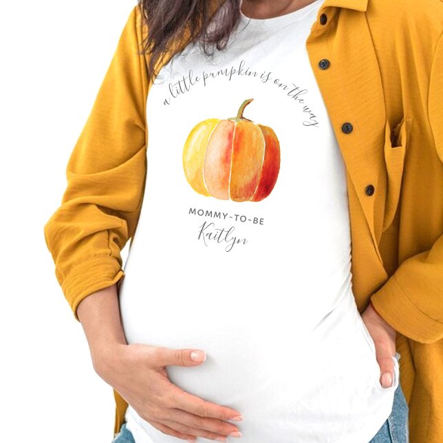 Little Pumpkin Baby Shower Mummy-to-be T-Shirt (Creator Uploaded)