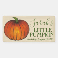 Little Pumpkin Baby Shower New Arrival Autumn Fall