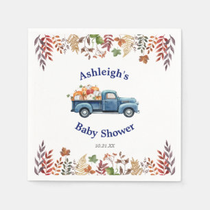 Little Pumpkin Baby Shower Personalised Napkins