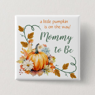 Little Pumpkin Baby Shower Pin - Custom Titles