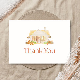 Little Pumpkin Baby Shower Thank You Card