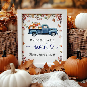 Little Pumpkin Baby Shower Treat Sign