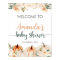 Little Pumpkin Baby Shower Welcome Sign