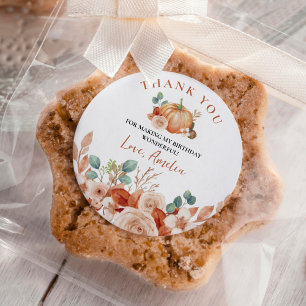 Little Pumpkin Birthday Classic Round Sticker