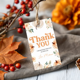 Little Pumpkin Birthday Favour Thank You Tag