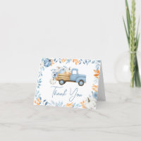 Little Pumpkin Blue Truck Fall Baby Shower