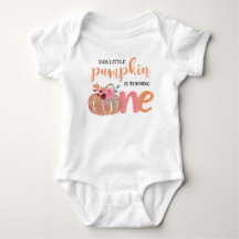 Little Pumpkin Boho Floral 1st Birthday T-Shirt