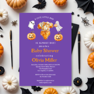 Little Pumpkin Boo – Halloween Baby Shower Invitation