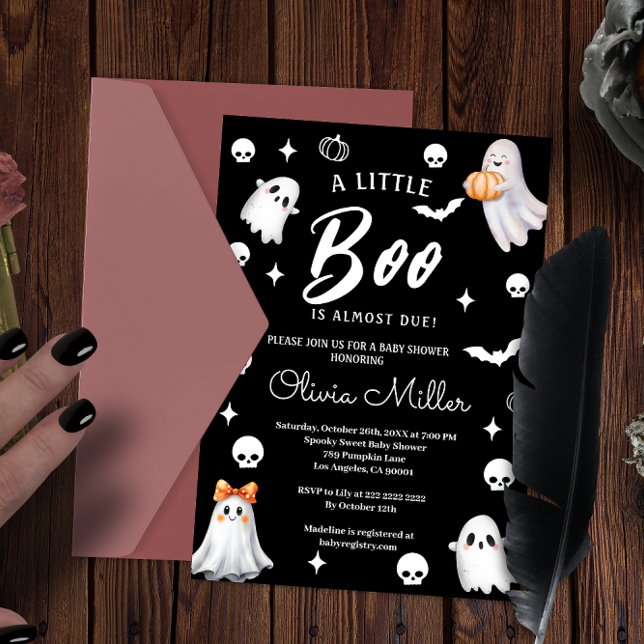 Little Pumpkin Boo – Halloween Baby Shower  Invitation (Creator Uploaded)