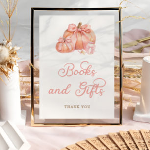 Little Pumpkin Books and Gifts Baby Shower Poster