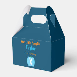 Little Pumpkin Boy Birthday Favour Box