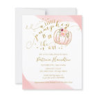Little Pumpkin Budget Baby Shower Invitation