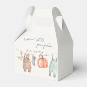 Little Pumpkin Clothes Boy Baby Shower Favour Box