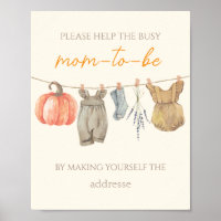 Little Pumpkin Clothes Help Busy Mum-to-Be Address