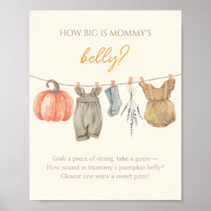 Little Pumpkin Clothes how big is mummy's belly Poster