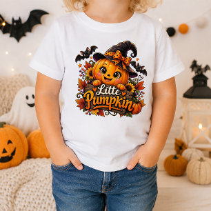 Little Pumpkin Cute Witch Halloween Pumpkin Baby T-Shirt