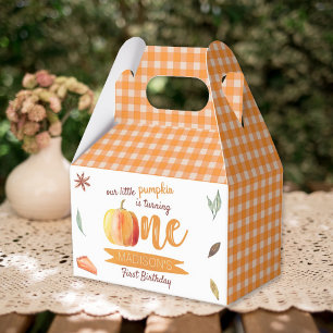 Little Pumpkin Fall 1st Birthday Favour Box