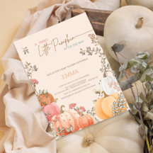 Little Pumpkin Fall Autumn Baby Shower