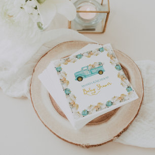 Little Pumpkin Fall Autumn Baby Shower  Napkin