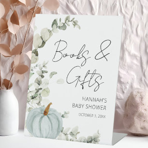 Little Pumpkin Fall Baby Shower Gifts Sign