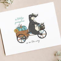 Little Pumpkin Fall Baby Shower Invitation