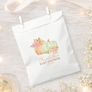 Little Pumpkin Fall Baby Shower Personalized Favour Bags