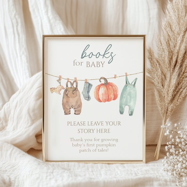 Little Pumpkin Fall Clothes Boy Books For Baby Poster (Creator Uploaded)