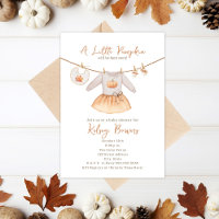 Little Pumpkin Fall Dress Girl Baby Shower