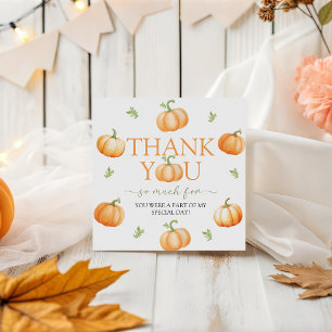 Little Pumpkin Fall Favour Thank You Tag