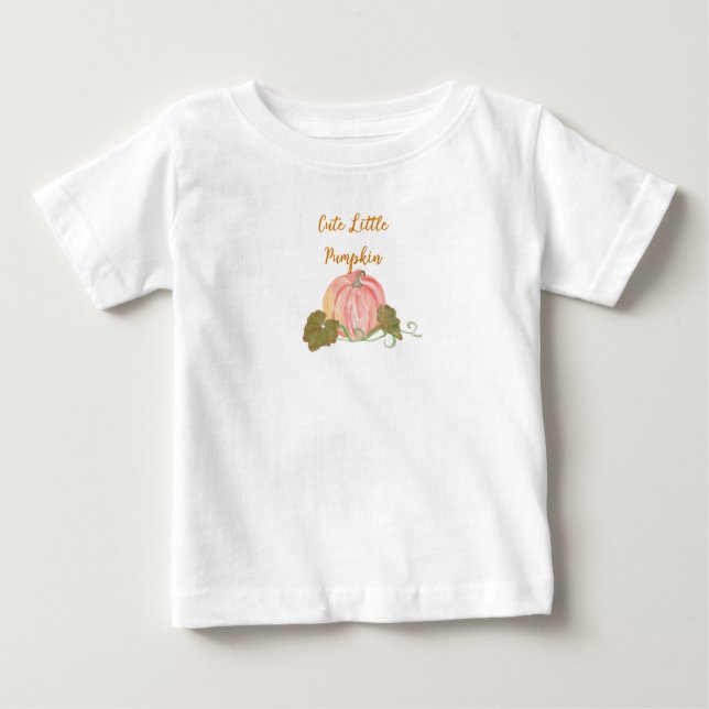 Little Pumpkin First Birthday  Baby T-Shirt (Front)
