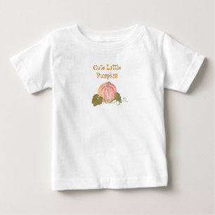 Little Pumpkin First Birthday Custom Phrase Baby T-Shirt