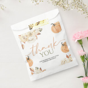 Little Pumpkin First Birthday  Favour Bags