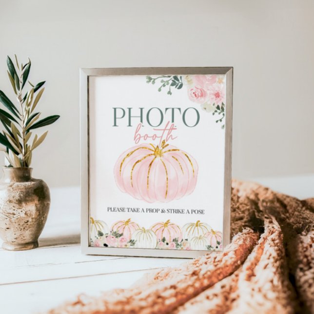 Little Pumpkin First Birthday Photobooth Sign (Creator Uploaded)