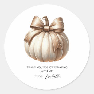 Little Pumpkin First Birthday Sticker – Halloween