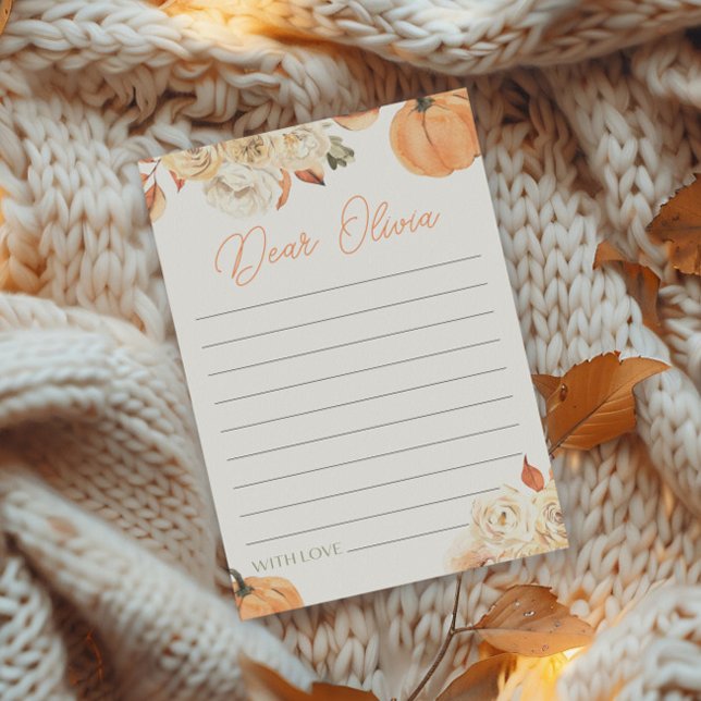 Little Pumpkin First Birthday Time Capsule Card (Creator Uploaded)