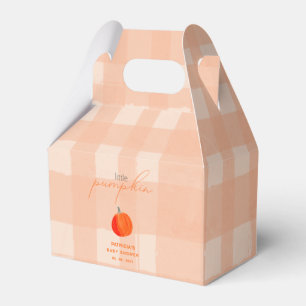 Little Pumpkin Gender Neutral Fall Baby Shower Favour Box
